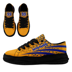 Custom Yellow White California Shoes Personalized Sneaker FN038-D023003-15 Custom Online