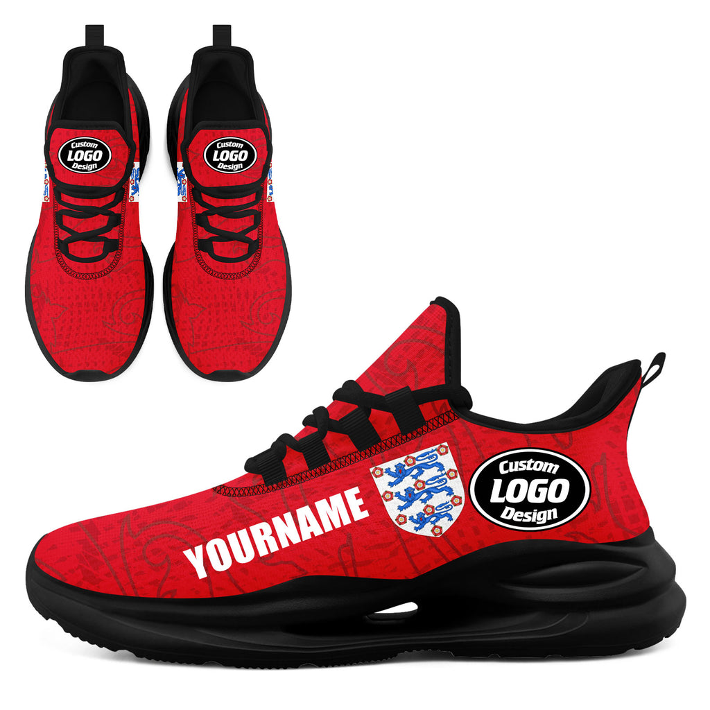 Custom England 2026 World Cup High Quality Soccer Stadium Version Jersey Sneakers Sports Shoes and Hat Combo Offer Personalized Team Name and Logo ZH-F025133-5