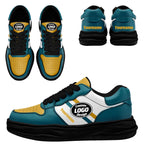 Custom Green Yellow Jacksonville Shoes Personalized Sneaker FN032-D020389-16