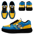 Custom Blue Yellow Los Angeles Shoes Personalized Sneaker FN032-D020389-22