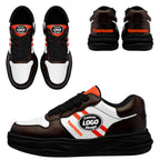 Custom Brown Orange Cleveland Shoes Personalized Sneaker FN032-D020389-8
