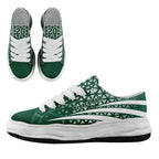 Custom Green White New York Football Jersey and Sports Shoes Combo Offer Personalized Combo ZH-D023031-28
