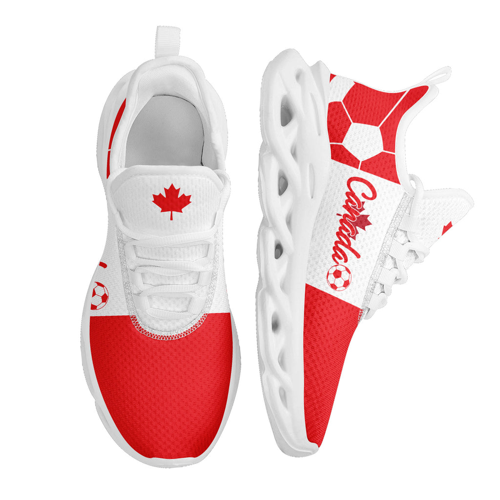 Custom 2026 World Cup Canada Sneakers DIY Country Flag Running Shoes Lightweight Sport Shoes Gift for Football Fans Personalized Team Name and Logo FN003-F023060-2
