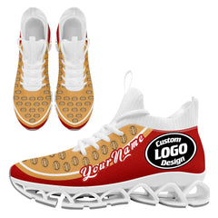 Custom Red Yellow Maxsoul Shoes Personalized Sneaker FN030XD-D020388-11