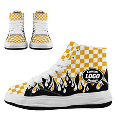 Custom Black Yellow White Pittsburgh Firesoul Shoes Personalized Sneaker FN039-D020272-30