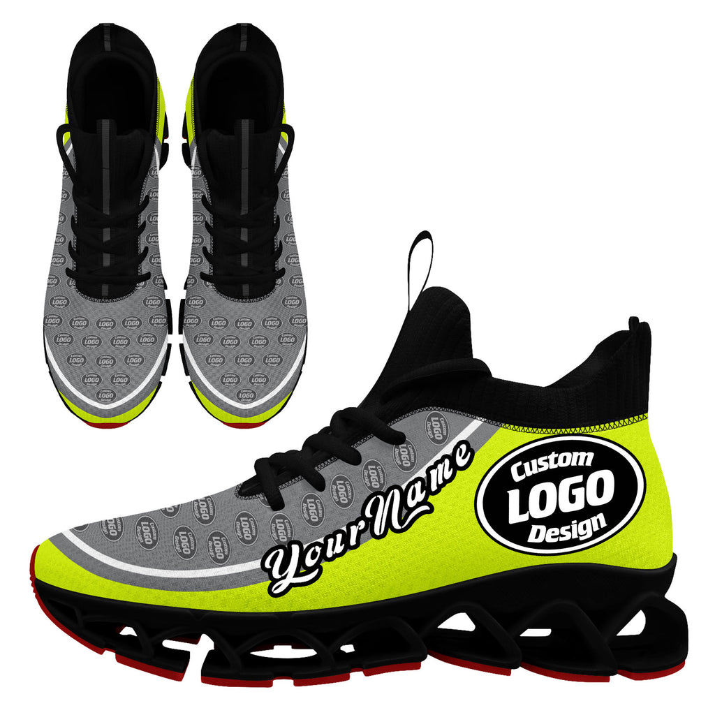 Custom Green Gray Maxsoul Shoes Personalized Sneaker FN030XD-D020388-22