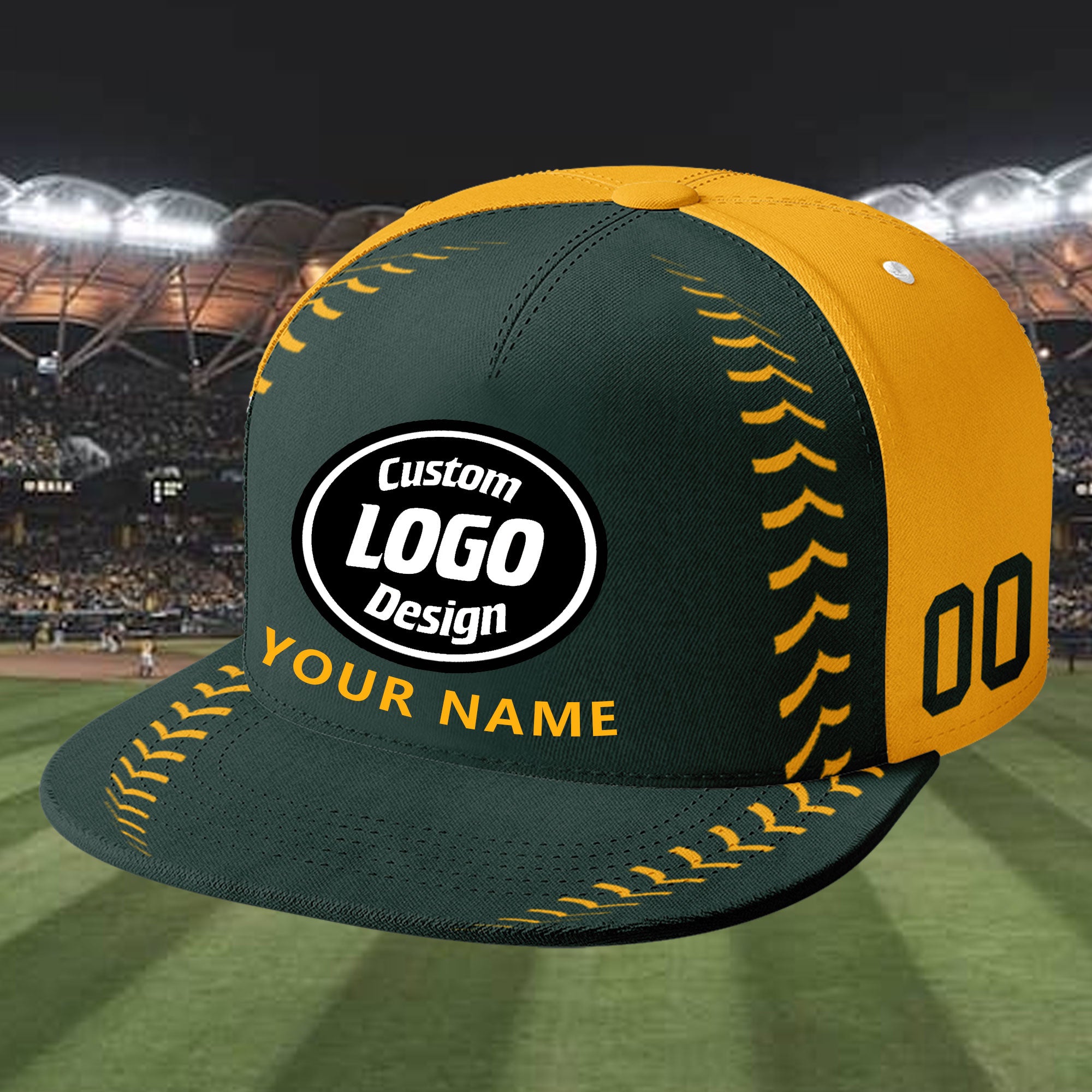 Custom Yellow Jersey MaxSoul Shoes and Hat Combo Offer Personalized ZH-bd0b00e0-c