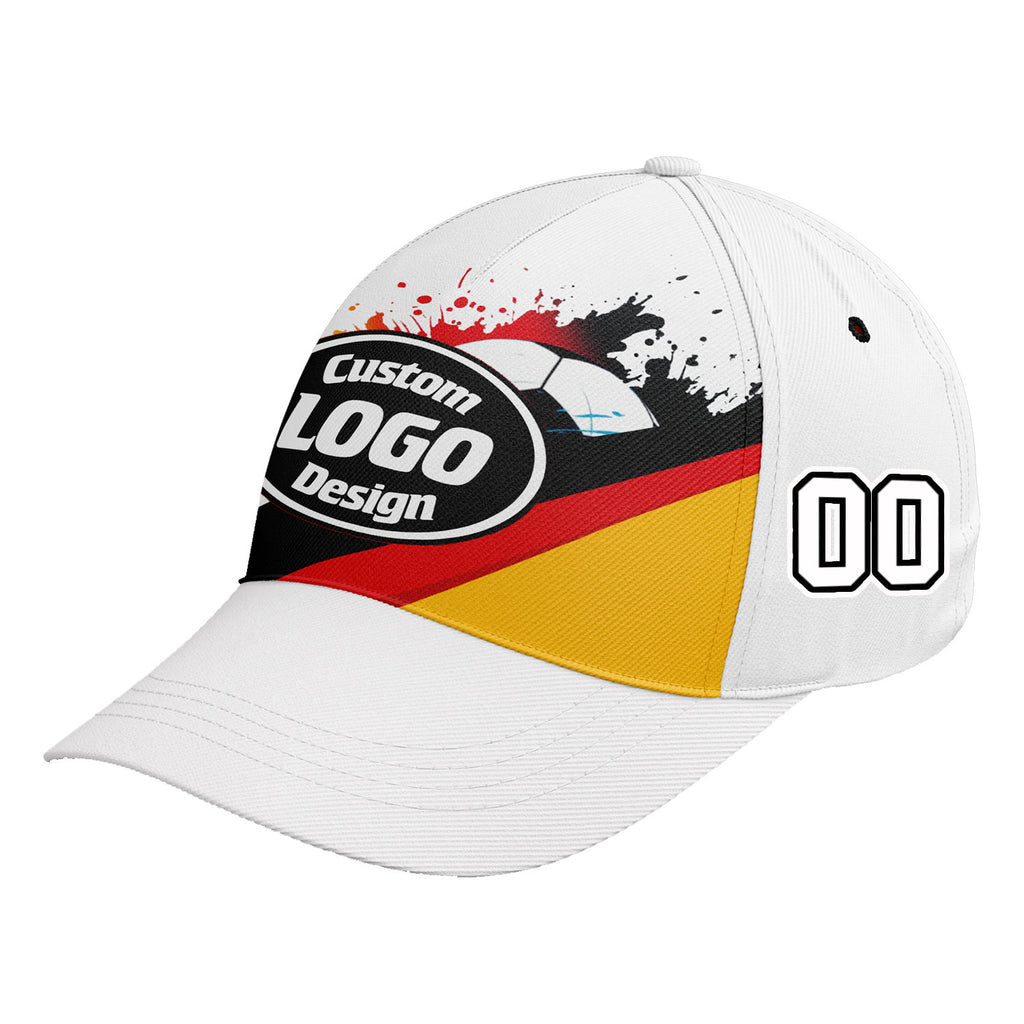 Personalized 2026 Germany Soccer Fan Hat - Add Your Name & Design Custom 2026 Football Tournament Hat YW061-F028095-1