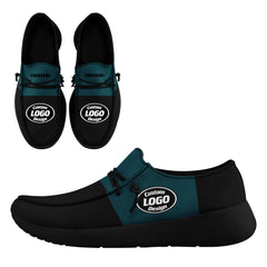 Custom Philadelphia Black Green Shoes Personalized Sneaker FN018-D020278-23