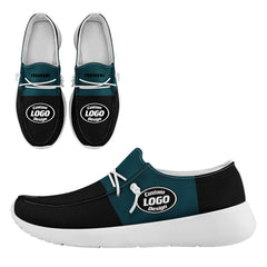 Custom Philadelphia Black Green Shoes Personalized Sneaker FN018-D020278-23