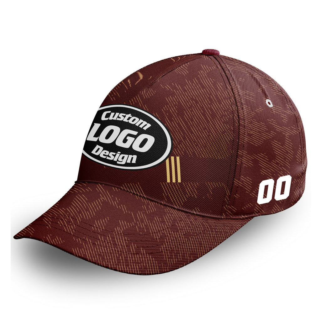 Personalized 2026 Qatar Soccer Fan Hat - Add Your Name & Design Custom 2026 Football Tournament Hat YW061-F025143-5