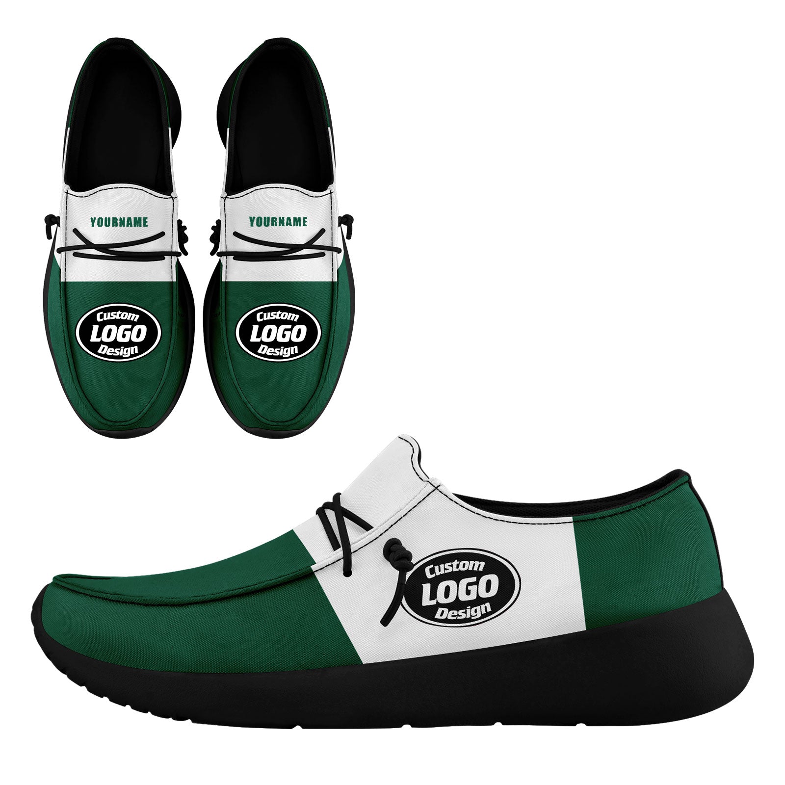 Custom Green White New York Jacket and Sports Shoes Combo Offer Personalized Combo ZH-D020294-28