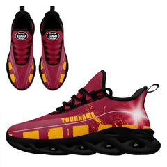 Custom Red Yellow Arizona MaxSoul Shoes and Hat Combo Offer Personalized Combo ZH-D020264-1