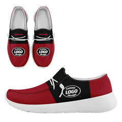 Custom Atlanta Red Black Shoes Personalized Sneaker FN018-D020278-3 Custom Online