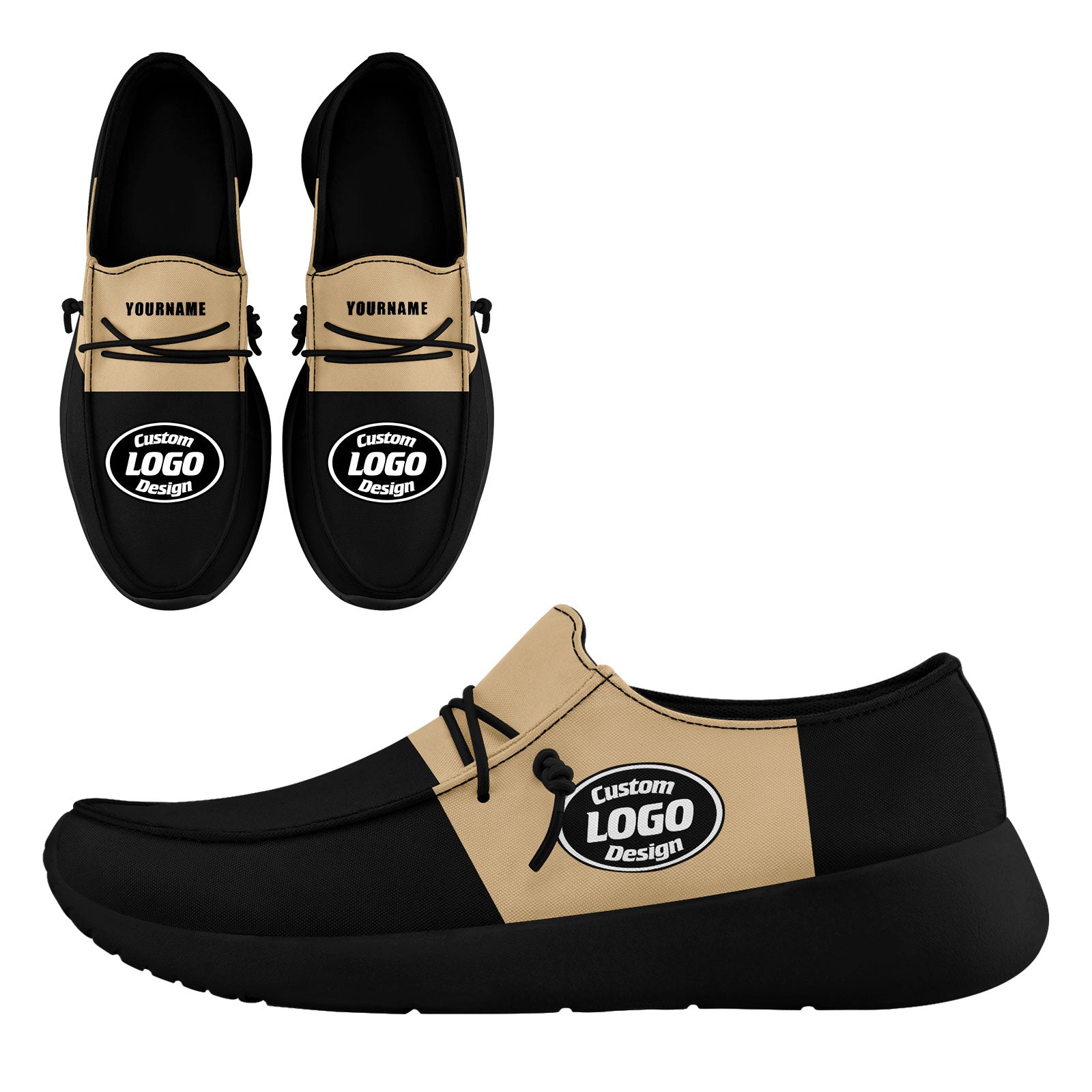 Custom Black Gold New Orleans Jacket and Sports Shoes Combo Offer Personalized Combo ZH-D020294-19
