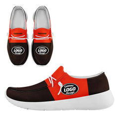 Custom Cleveland Brown Orange Shoes Personalized Sneaker FN018-D020278-8