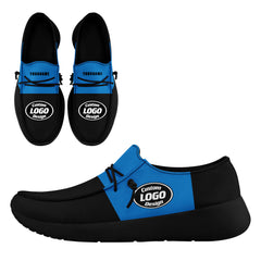 Custom Carolina Black Blue Shoes Personalized Sneaker FN018-D020278-5