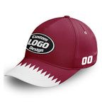 Personalized 2026 Qatar Soccer Fan Hat - Add Your Name & Design Custom 2026 Football Tournament Hat YW061-F025143-1
