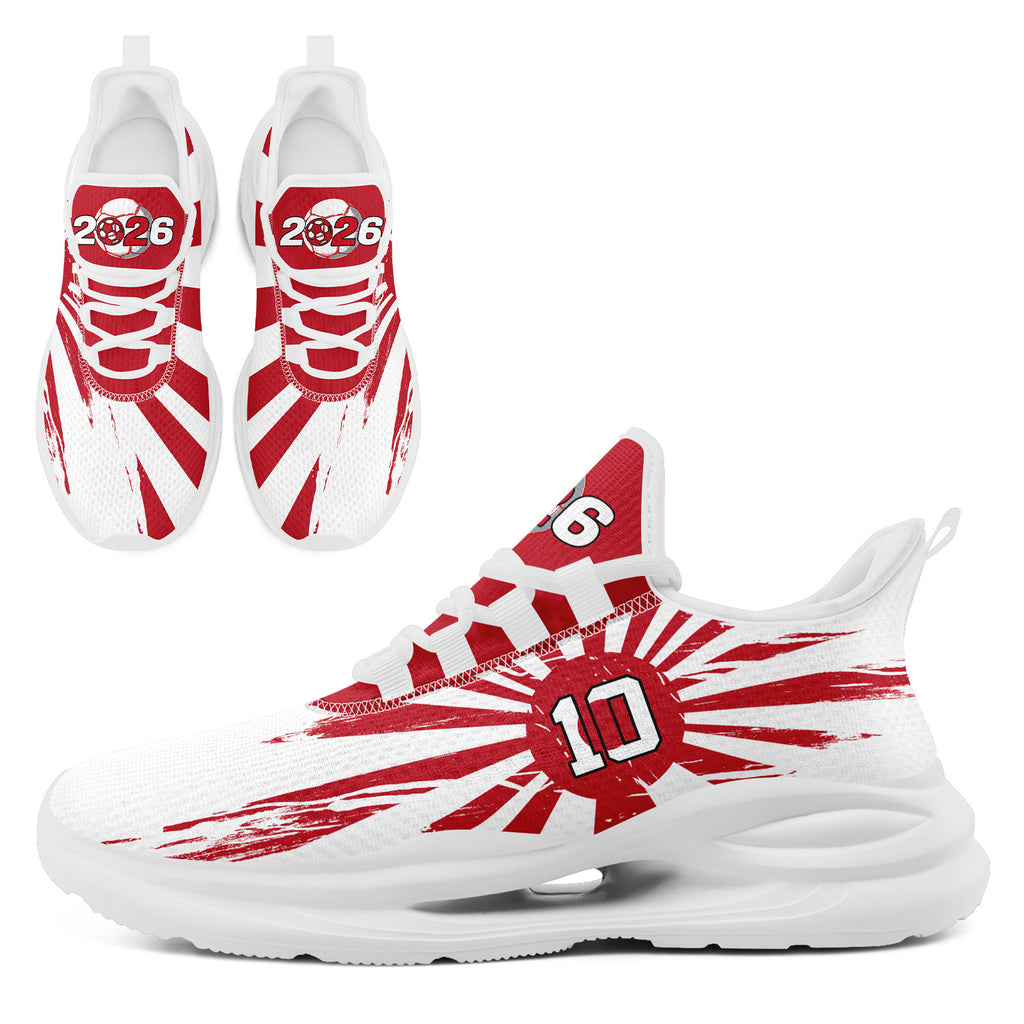 Custom 2026 World Cup Japan Sneakers DIY Country Flag Running Shoes Lightweight Sport Shoes Gift for Football Fans Personalized Team Name and Logo FN079-F023088-5