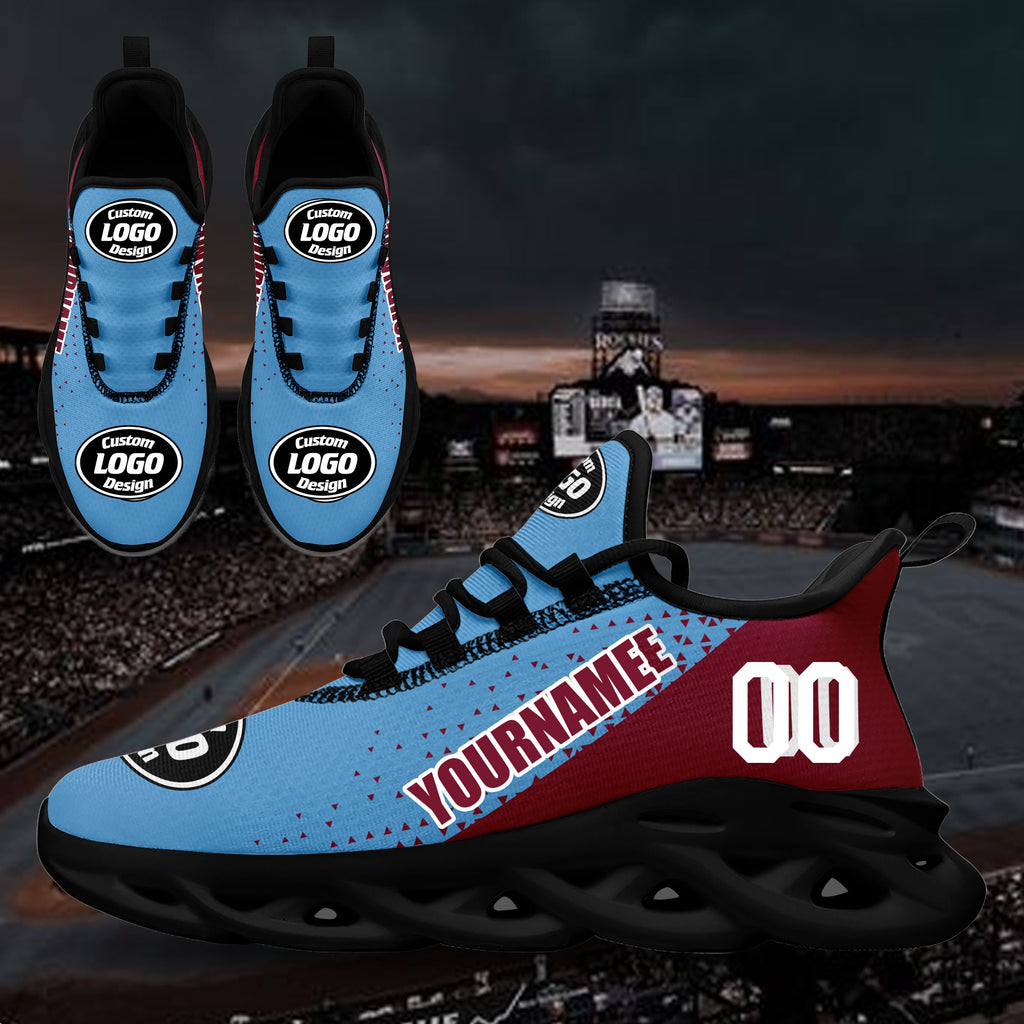 Custom Blue Red Jersey MaxSoul Shoes and Hat Combo Offer Personalized ZH-D0b009c-b