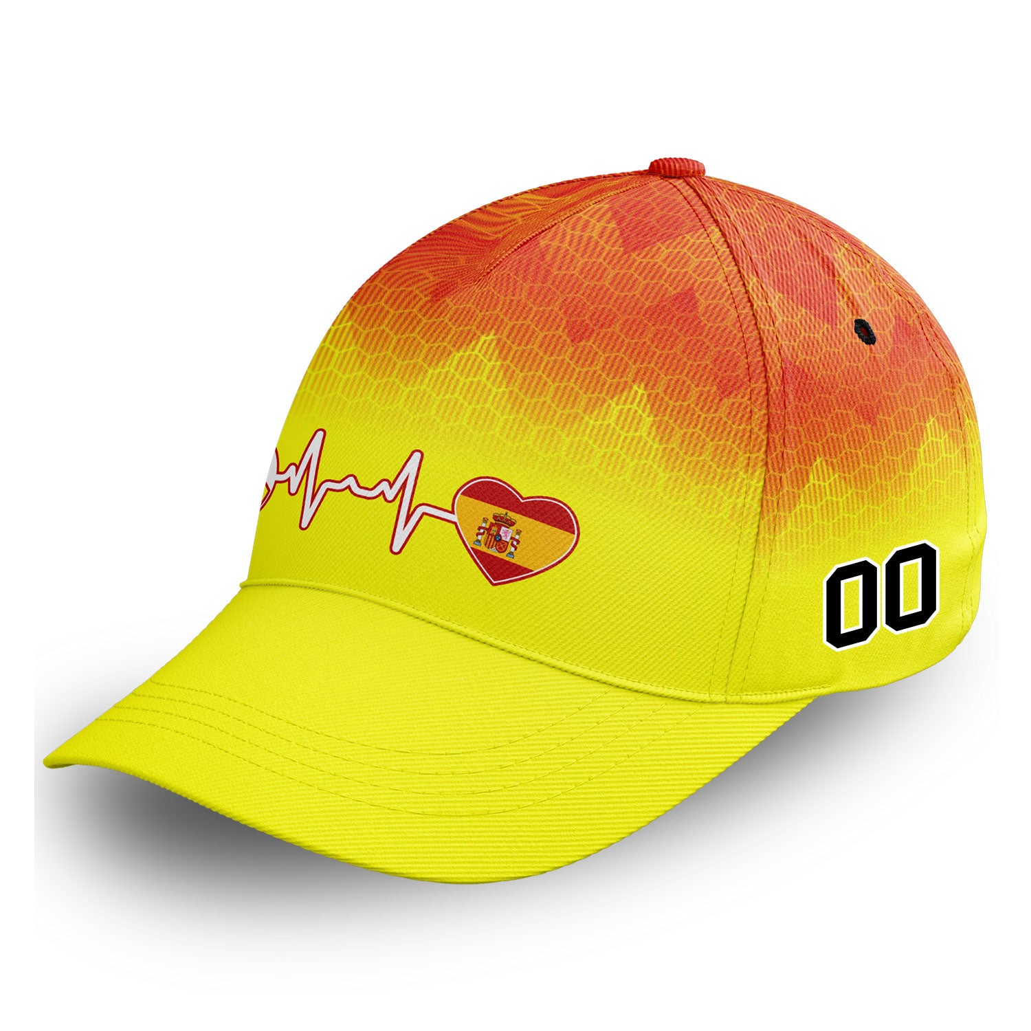 Personalized 2026 Spain Soccer Fan Hat - Add Your Name & Design Custom 2026 Football Tournament Hat YW061-F025073-2