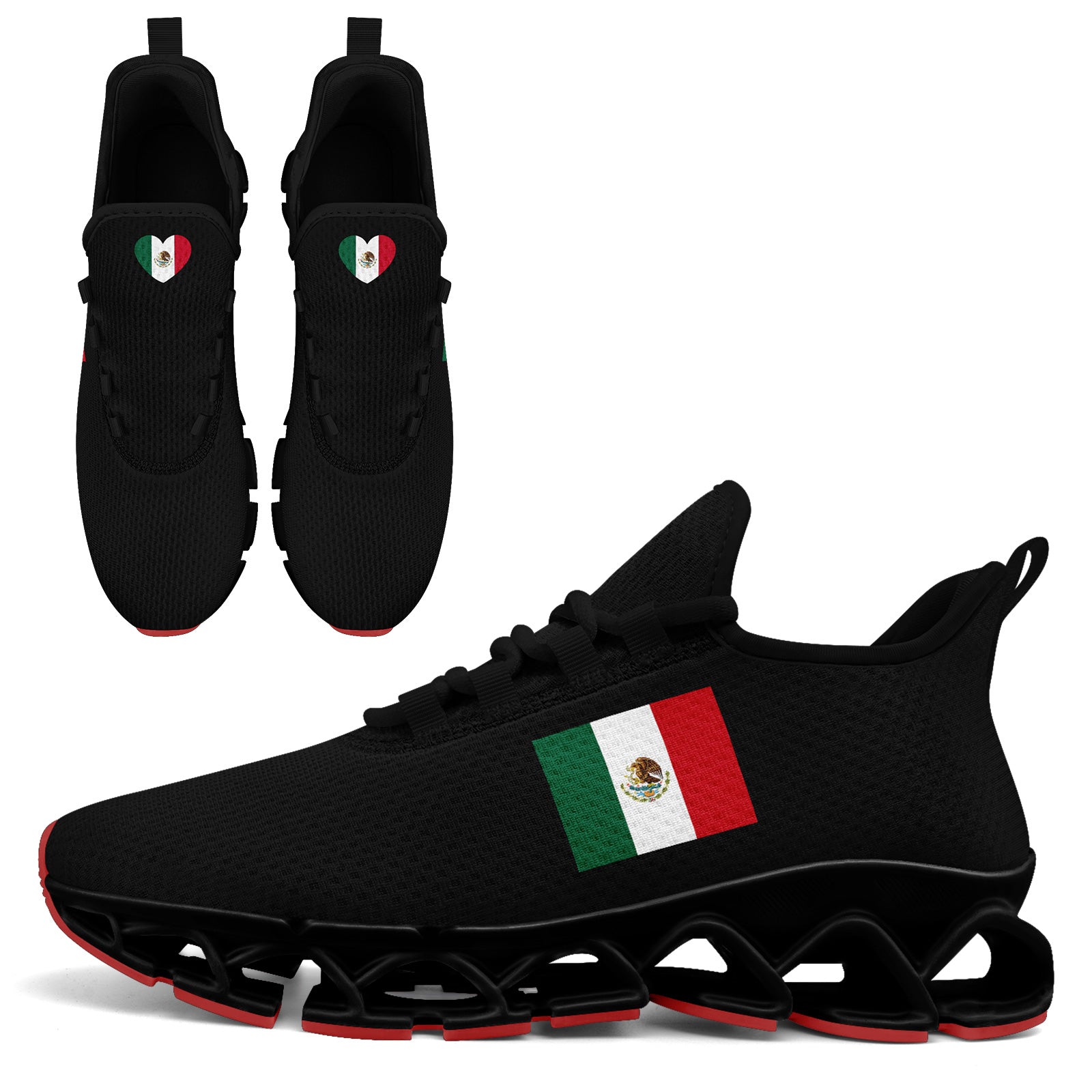 Custom 2026 World Cup Mexico Sneakers DIY Country Flag Running Shoes Lightweight Sport Shoes Gift for Football Fans Personalized Team Name and Logo FN003XD-F023050-2