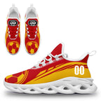 Custom Spain 2026 World Cup Sneakers DIY Country Flag Running Shoes Lightweight Sport Shoes Gift for Football Fans Personalized Team Name and Logo FN003-F025036-6