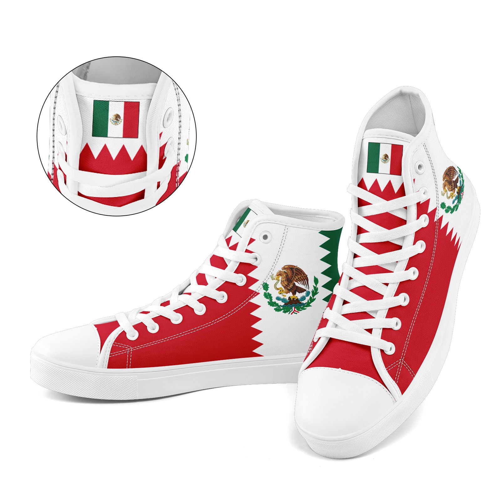 Custom 2026 World Cup Mexico Sneakers DIY Country Flag Running Shoes Lightweight Sport Shoes Gift for Football Fans Personalized Team Name and Logo FN024-F023059-3