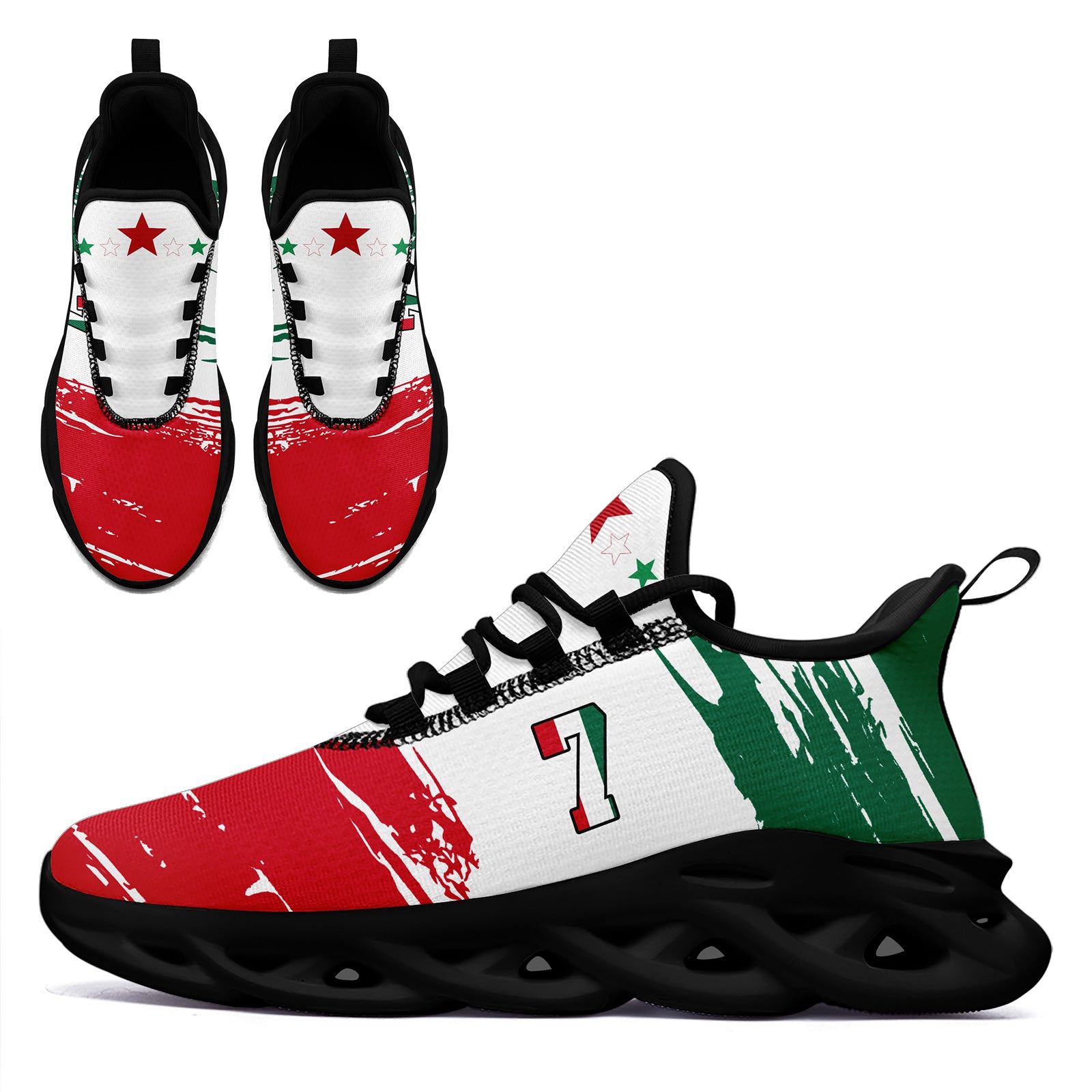 Custom 2026 World Cup Mexico Sneakers DIY Country Flag Running Shoes Lightweight Sport Shoes Gift for Football Fans Personalized Team Name and Logo FN003-F023078-7