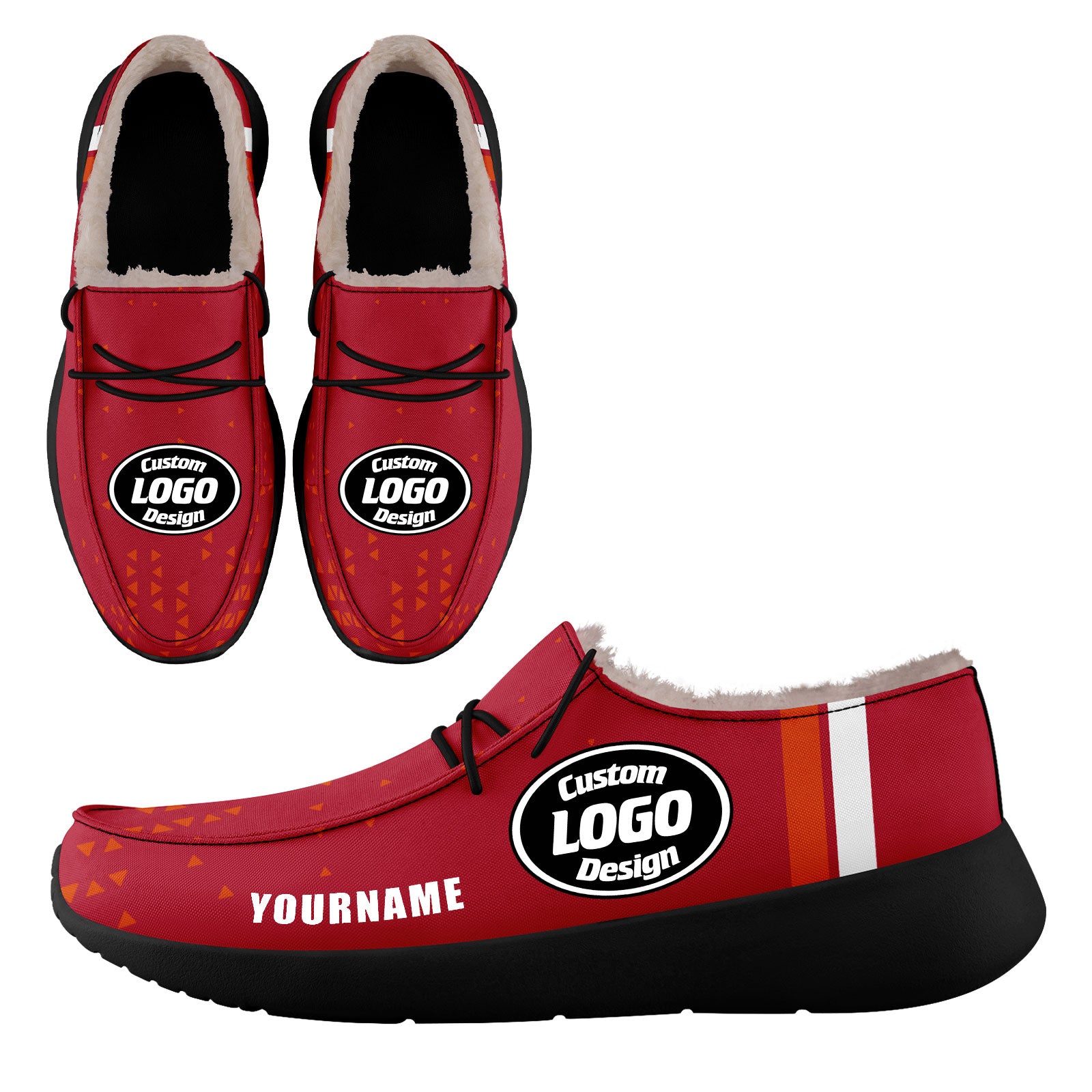 Custom Red Orange Tampa Bay Shoes Personalized Sneaker FN042-D020279-29