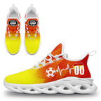 Custom Spain 2026 World Cup Sneakers DIY Country Flag Running Shoes Lightweight Sport Shoes Gift for Football Fans Personalized Team Name and Logo FN003-F025036-2