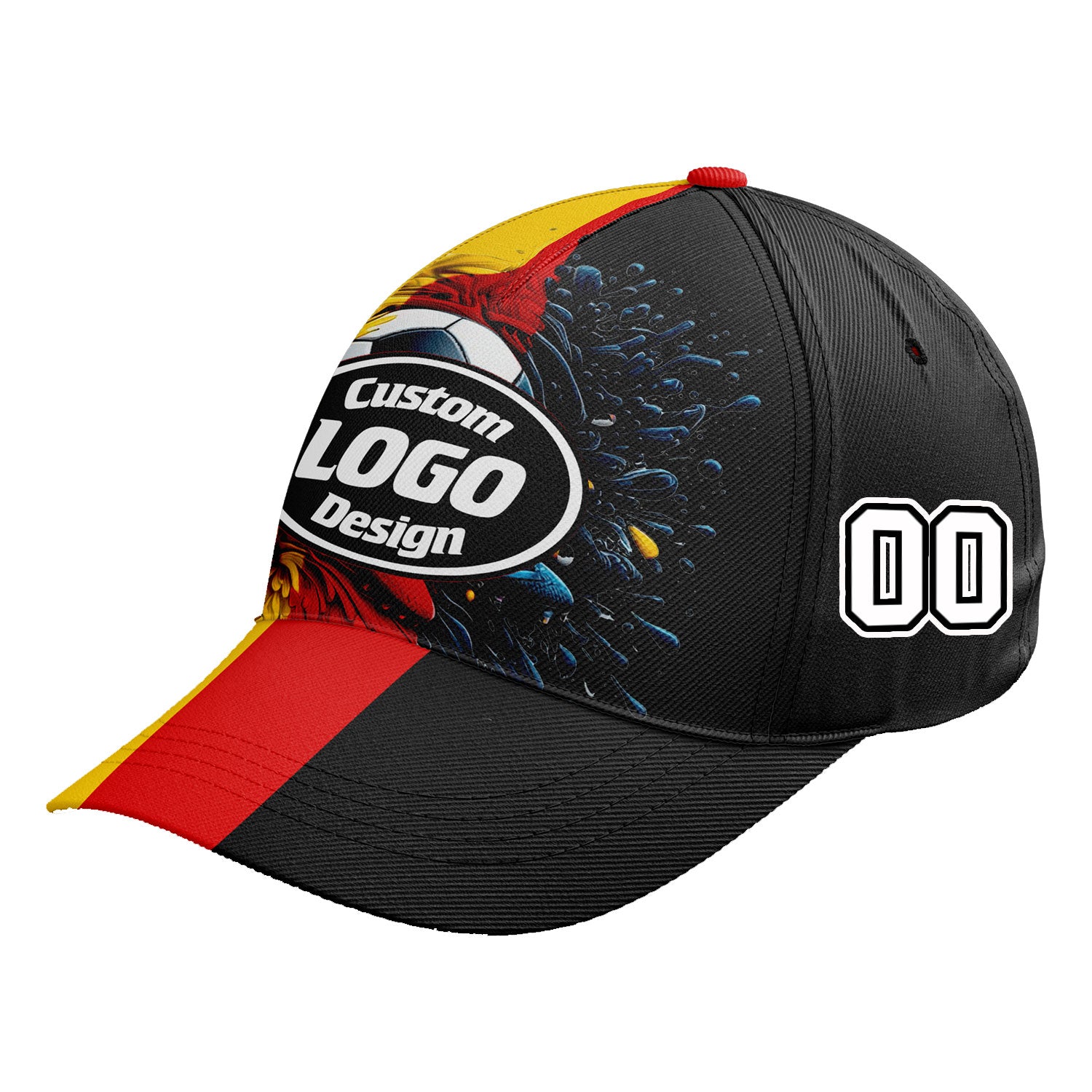 Personalized 2026 Germany Soccer Fan Hat - Add Your Name & Design Custom 2026 Football Tournament Hat YW061-F028095-8
