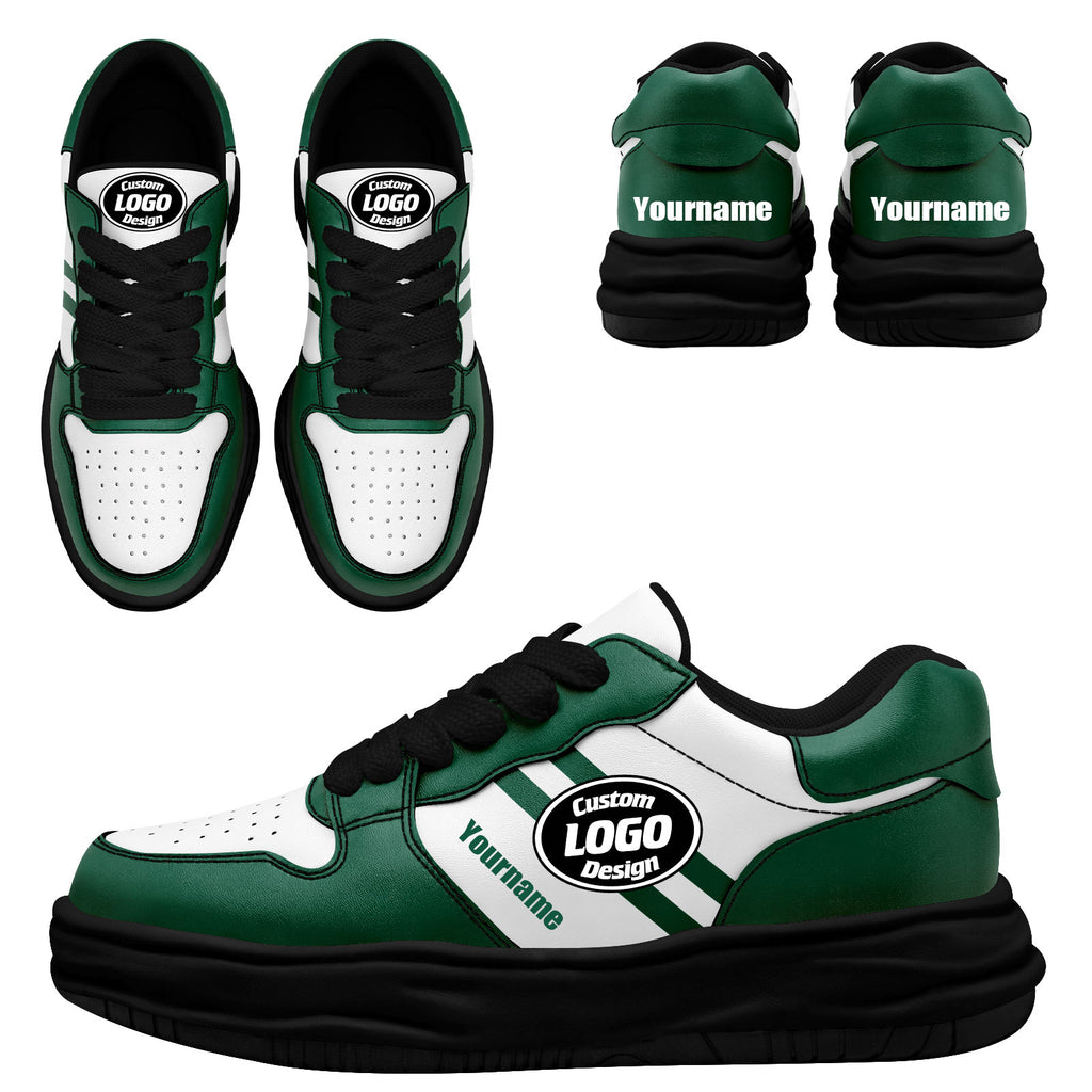 Custom Green White New York Shoes Personalized Sneaker FN032-D020389-28