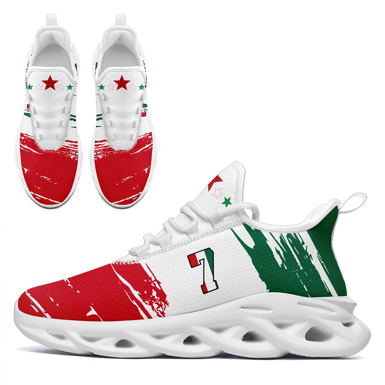 Custom 2026 World Cup Mexico Sneakers DIY Country Flag Running Shoes Lightweight Sport Shoes Gift for Football Fans Personalized Team Name and Logo FN003-F023078-7