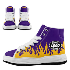 Custom Purple Yellow Minnesota Firesoul Shoes Personalized Sneaker FN039-D020272-17