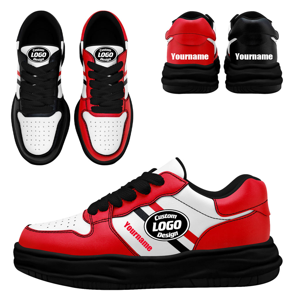 Custom Red Blue Houston Shoes Personalized Sneaker FN032-D020389-12