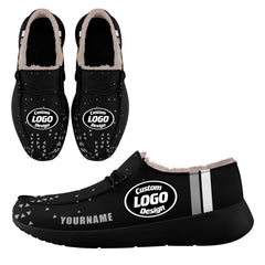 Custom Black Gray Las Vegas Shoes Personalized Sneaker FN042-D020279-20