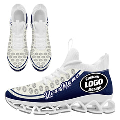 Custom Cream Navy Maxsoul Shoes Personalized Sneaker FN030XD-D020388-12