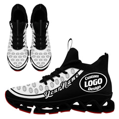 Custom Black White Maxsoul Shoes Personalized Sneaker FN030XD-D020388-8