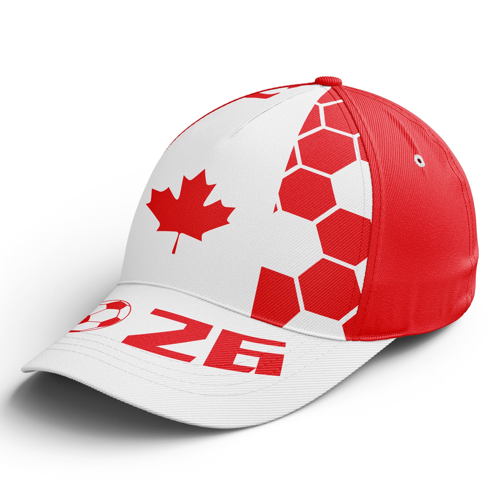 Personalized 2026 Canada Soccer Fan Hat - Add Your Name & Design Custom 2026 Football Tournament Hat YW061-F023093-2