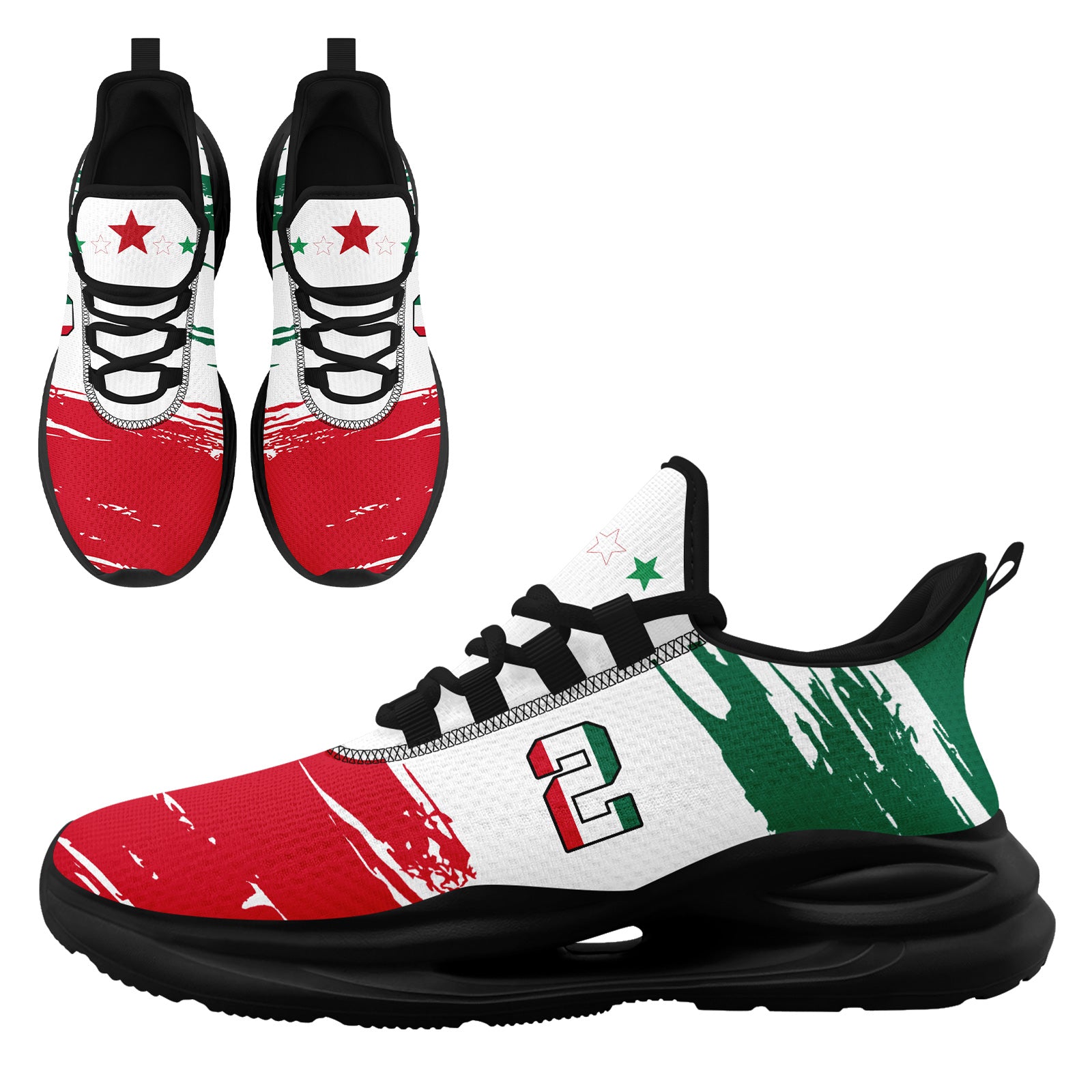 Custom 2026 World Cup Mexico Sneakers DIY Country Flag Running Shoes Lightweight Sport Shoes Gift for Football Fans Personalized Team Name and Logo FN079-F023084-6