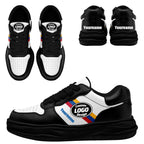 Custom Black White Pittsburgh Shoes Personalized Sneaker FN032-D020389-30