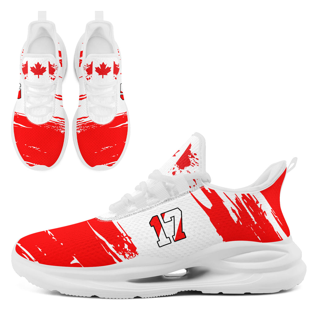 Custom 2026 World Cup Canada Sneakers DIY Country Flag Running Shoes Lightweight Sport Shoes Gift for Football Fans Personalized Team Name and Logo FN079-F023085-4