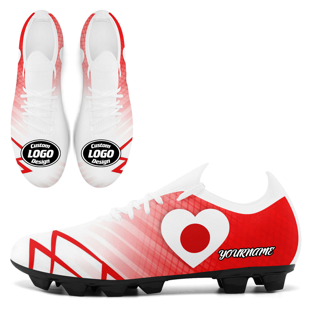 Custom Japan 2026 World Cup Sneakers DIY Country Flag Running Shoes Lightweight Sport Shoes Gift for Football Fans Personalized Team Name and Logo SC02-F025043-10