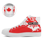 Custom 2026 World Cup Canada Sneakers DIY Country Flag Running Shoes Lightweight Sport Shoes Gift for Football Fans Personalized Team Name and Logo FN024-F023064-5