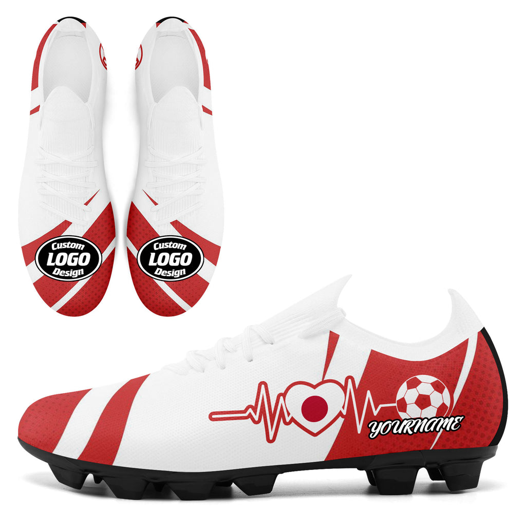 Custom Japan 2026 World Cup Sneakers DIY Country Flag Running Shoes Lightweight Sport Shoes Gift for Football Fans Personalized Team Name and Logo SC02-F025043-9
