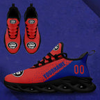 Custom Blue Red Jersey MaxSoul Shoes and Hat Combo Offer Personalized ZH-D0b008f-b