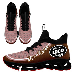 Custom Dark Pink Brown Maxsoul Shoes Personalized Sneaker FN030XD-D020388-18