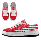 Custom Red White Missouri Football Jersey and Sports Shoes Combo Offer Personalized Combo ZH-D023031-18