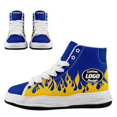 Custom Yellow Blue Los Angeles Firesoul Shoes Personalized Sneaker FN039-D020272-15